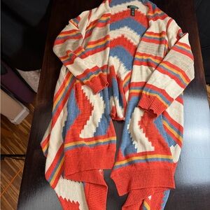 Ralph Lauren Multicolor Zigzag Cardigan
